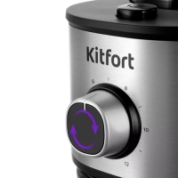 Кофемолка Kitfort КТ-7247, электрическая, ножевая, 150 Вт, 200 г, регулировка помола Кофемолка Kitfort КТ-7247, электрическая, ножевая, 150 Вт, 200 г, регулировка помола