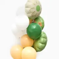 Воздушные шары "Капибара с ромашкой" фольга, латекс, набор 12 штук