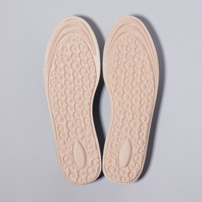 Стельки для обуви, универсальные, р-р RU до 39 (р-р Пр-ля до 40), 25,5 см, пара, цвет МИКС