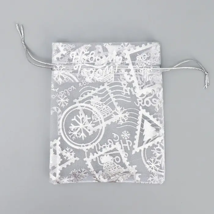 Мешочек подарочный органза &laquo;С любовью&raquo;, 10 х 12 см +/- 1.5 см