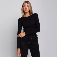 Лонгслив женский, цвет чёрный, размер 42-44 Лонгслив женский, цвет чёрный, размер 42-44