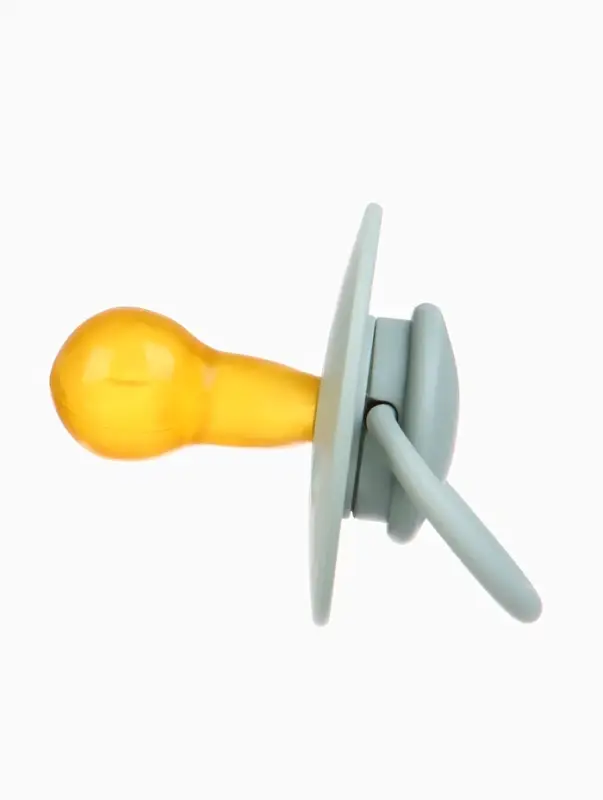 Соска - пустышка классическая, латекс, цв.серо-зелёный, в контейнере, от 6 мес., M&B