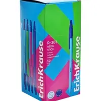 Ручка шариковая ErichKrause R-301 Neon Stick, узел 0.7 мм, чернила синие, длина письма 2000 метров, МИКС