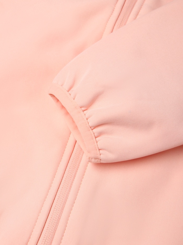 Ветровка демисезонная для девочек MINAKU из Softshell на флисе, непромокаемая, персиковый, рост 110 см