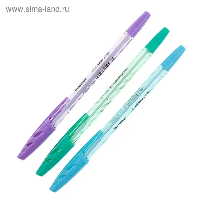 Ручка шариковая Tribase Pastel, узел 0.7 мм, чернила синие, МИКС