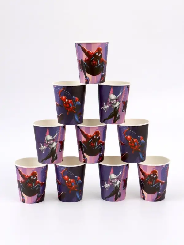Стакан одноразовый 250 мл, набор 10 шт, Паук