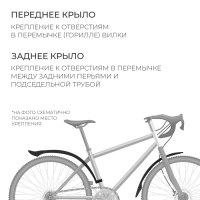 Набор крыльев 29" Dream Bike XGNB-041, пластик