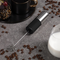 Капучинатор погружной Luazon WMR-03, 6 Вт, от батареек 2хАА, на подставке