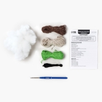 Набор для вязания крючком. Амигуруми: мягкая игрушка своими руками «Авокадо», 8 см Набор для вязания крючком. Амигуруми: мягкая игрушка своими руками «Авокадо», 8 см