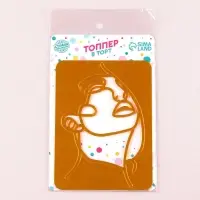 Топпер для торта &laquo;Девушка&raquo;, золотой