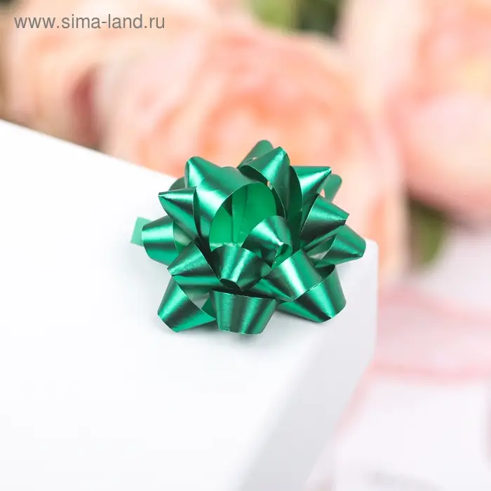 Бант - звезда №3.5, простой металик, МИКС