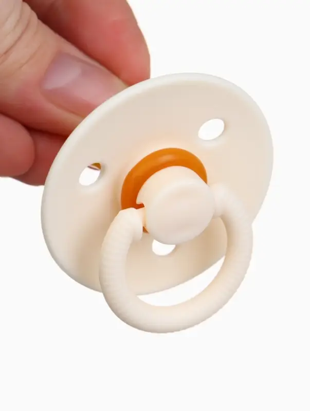 Набор классических пустышек, 2 шт., латекс, цв.айвори/зеленый, в контейнере, от 0 +., M&B