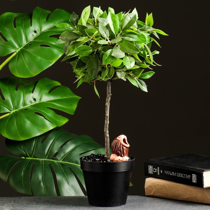 Ороситель Ороситель "Львёнок" для комнатных и садовых растений, жёлтый, Кунгурская керамика, 0.2л, 6см