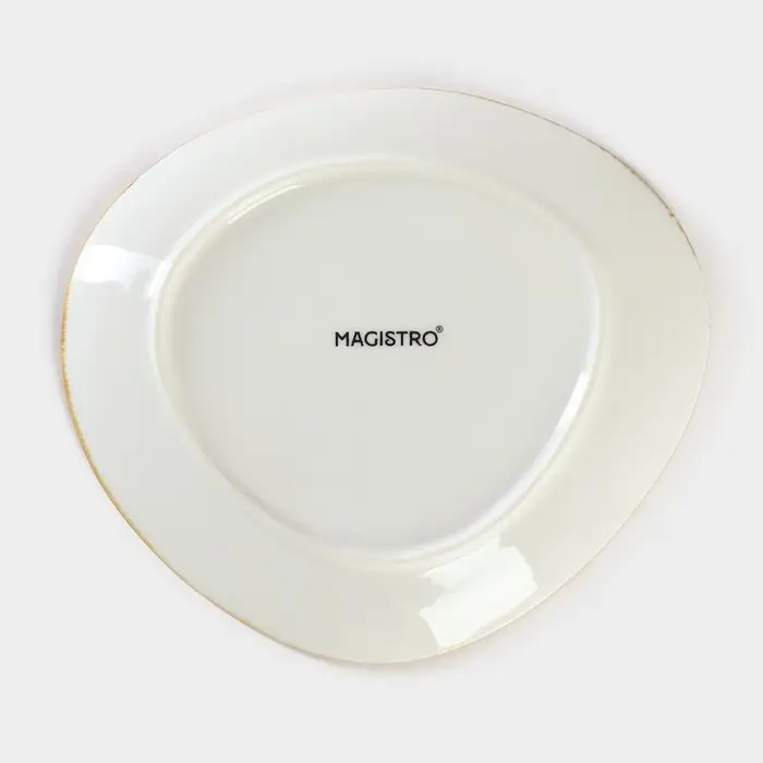 Блюдо фарфоровое для подачи Magistro &laquo;Церера&raquo;, 18,2&times;16,3 см, цвет белый