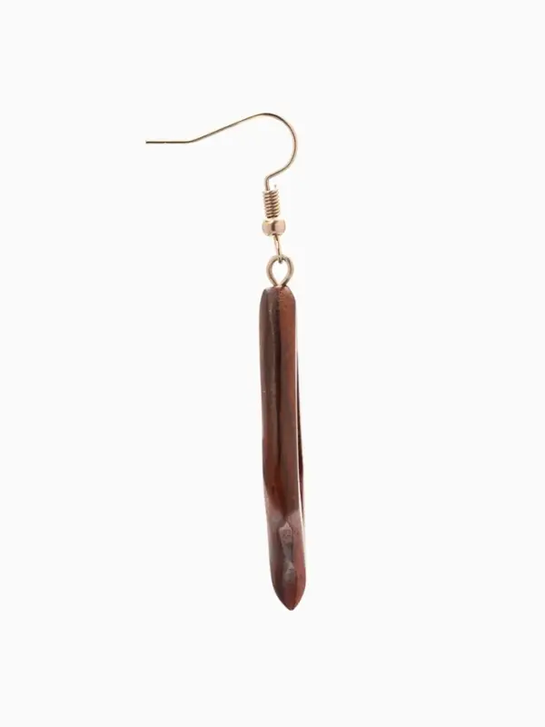 Серьги "Ромб" дерево соно