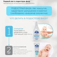 Гель-масло для купания малыша AQA DERMIKA смягчающий, 250 мл