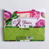 Пакет подарочный ламинированный, упаковка, &laquo;С днём 8 марта&raquo;, S 12 х 15 х 5.5 см