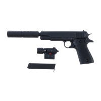 Пистолет "Вектор" с глушителем и лазером Пистолет "Вектор" с глушителем и лазером