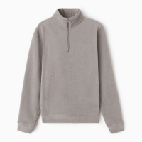 Джемпер флисовый мужской MINAKU: Fleece Soft цвет серый, р-р 54 Джемпер флисовый мужской MINAKU: Fleece Soft цвет серый, р-р 54