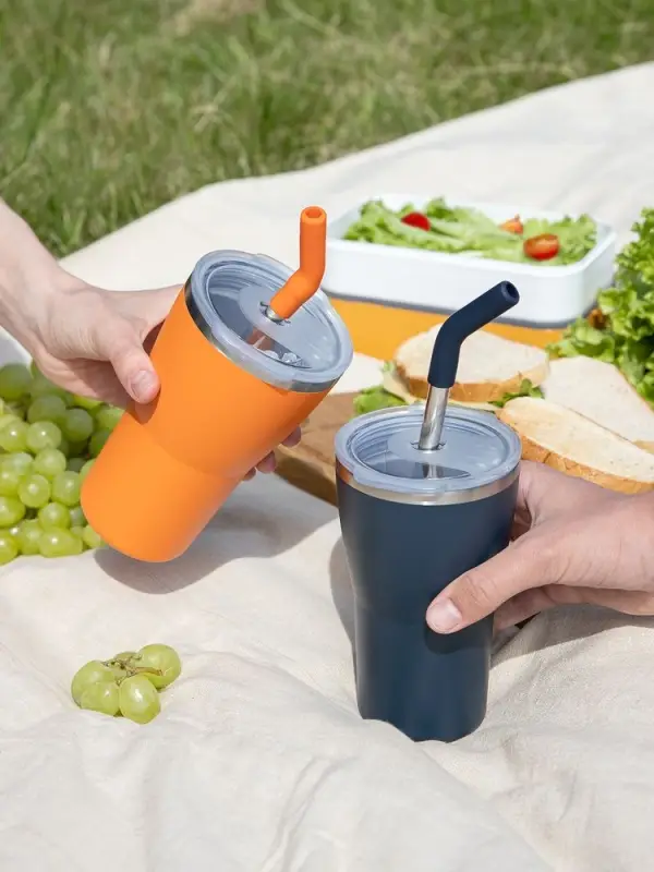 Термостакан Sapporo без логотипа, оранжевый