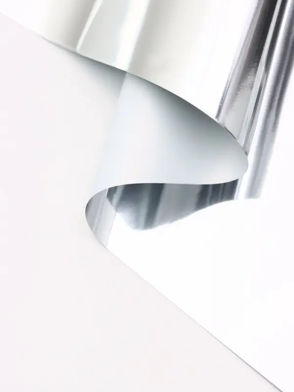 Пленка для цветов, &laquo;Серебряная сторона&raquo;, белый, 57&times;57&plusmn;1 см