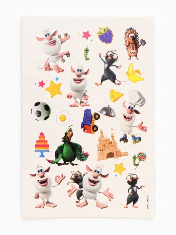 Набор Детские переводные татуировки "Весёлые ребята" 2 листа