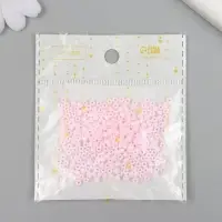 Бисер стекло 8/0 "Маршмеллоу. Матовый. Розовый зефир" 10 гр