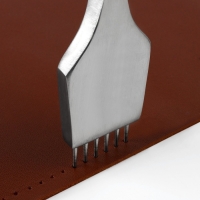 Набор строчных игольчатых пробойников для кожи (3шт цена за наб) шаг 4мм серебряный АУ