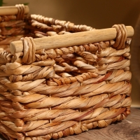 Корзина плетеная 36x21x15 см, водный гиацинт