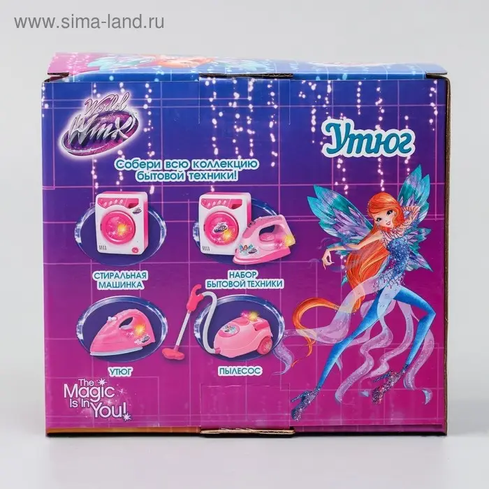 Утюг &laquo;Маленькая хозяйка&raquo;, феи WINX &laquo;Блум&raquo;, свет, звук
