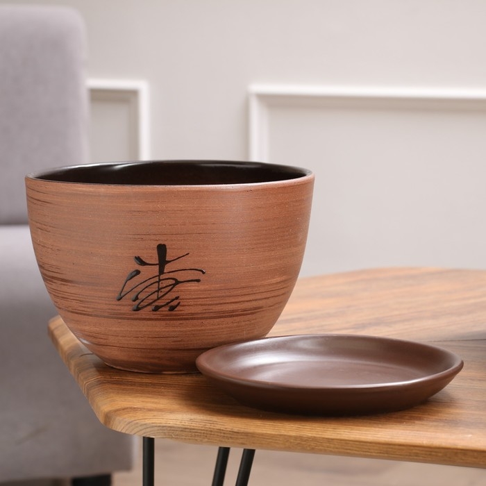 Горшок цветочный Восток 4л с подставкой Горшок цветочный Восток 4л с подставкой