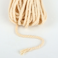 Нить для плетения, хлопок, d = 2,5 мм, 10 &plusmn; 0,5 м, цвет бежевый