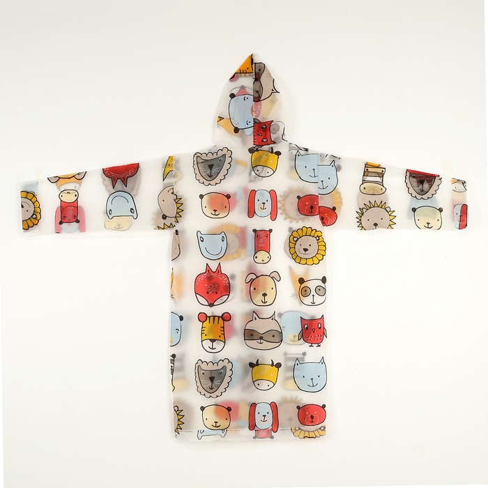 Дождевик детский &laquo;Звери&raquo;, рост 125-155 см