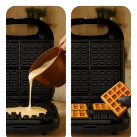 Вафельница для бельгийских вафель КТ-4688- 1400 Вт