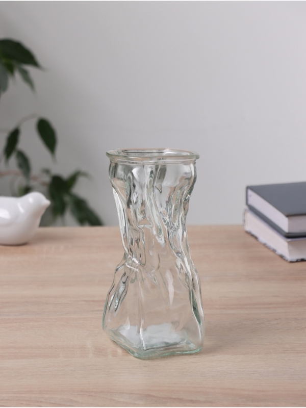 Ваза стекло настольная "Венди" галант, 16х9 см, прозрачный