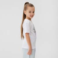 Футболка детская &laquo;Эльза&raquo;, Холодное сердце, рост 86-92, белый