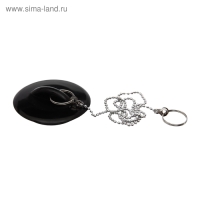Пробка для ванны, d=6 см (внутренний d=4.5 см), цепочка 55 см, МИКС