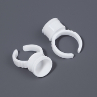 Кольца - лунки под клей для наращивания ресниц, набор - 50 шт, цвет белый Кольца - лунки под клей для наращивания ресниц, набор - 50 шт, цвет белый