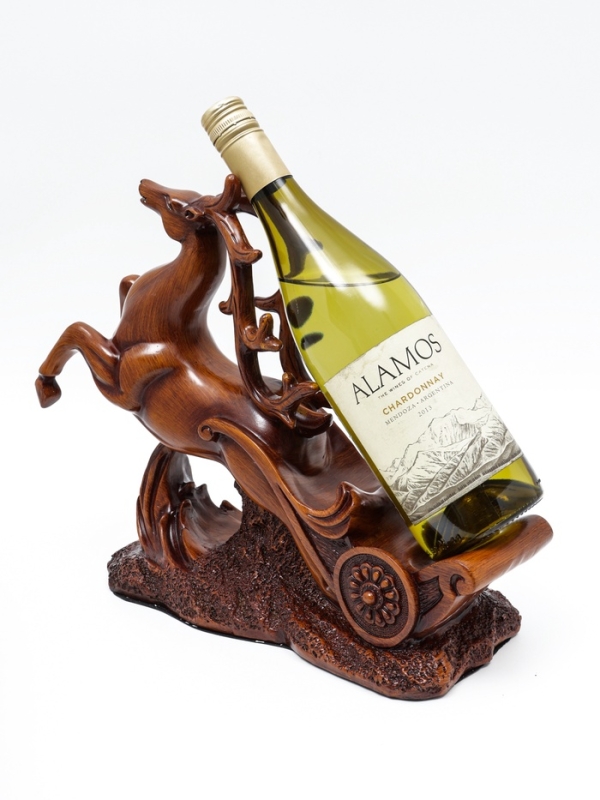 Подставка для бутылки "Олень" под дерево, 17.12.28см