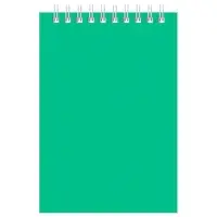 Блокнот А6 60 листов, в клетку, на гребне &laquo;Для конференций&raquo;, зеленый, обложка мелованный картон