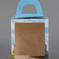 Пасхальная коробочка с окном "Русский Храм" 15 х 15 х 18 см