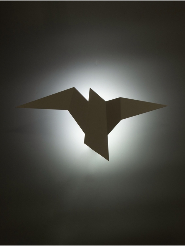 Светильник Crow 1х10Вт GU10 белый 35х18х10см