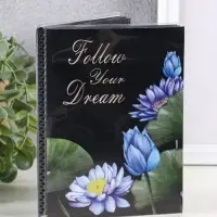 Фотоальбом "Цветы" 36ф 10X15см, ПП карм.,мягкая обложка, черные страницы