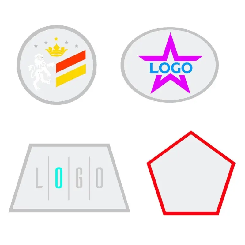 Шеврон из габардина Gabo L, белый