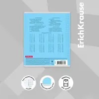 Тетрадь 12 листов, ErichKrause &laquo;Классика CoverPrо&raquo;, в клетку, пластиковая обложка, блок офсет, 100% белизна, МИКС