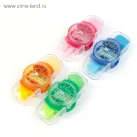 Точилка с контейнером &laquo;Часы&raquo;, с ластиком и щеткой, МИКС