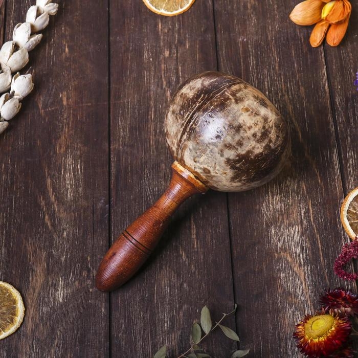 Сувенирный музыкальный инструмент «Маракас», 10×10×20 см, МИКС Сувенирный музыкальный инструмент «Маракас», 10×10×20 см, МИКС