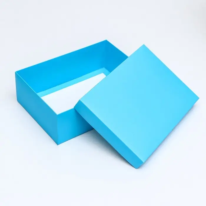 Коробка подарочная складная, упаковка, крышка-дно, бирюзовая , 24 х 17 х 8 см