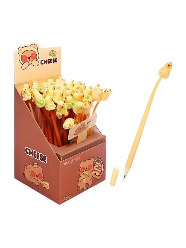 Ручка гелевая-прикол &laquo;Капибара&raquo;, синий стержень, МИКС