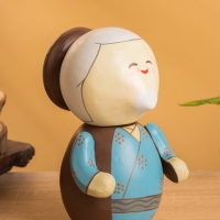 Деревянная кукла кокеши &laquo;Бабушка Аки&raquo;, 11&times;10&times;17 см